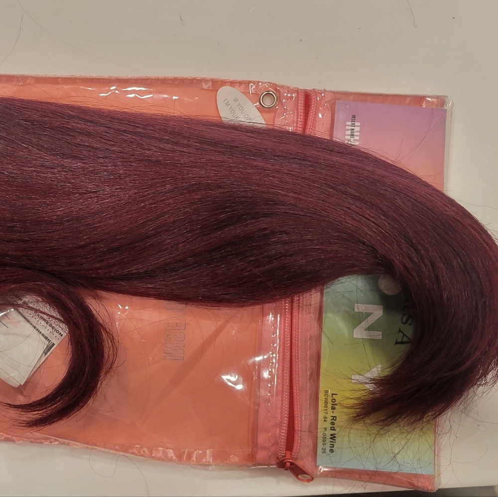 Inh Hair Lola Ponytail Extension-Red Wine View 3